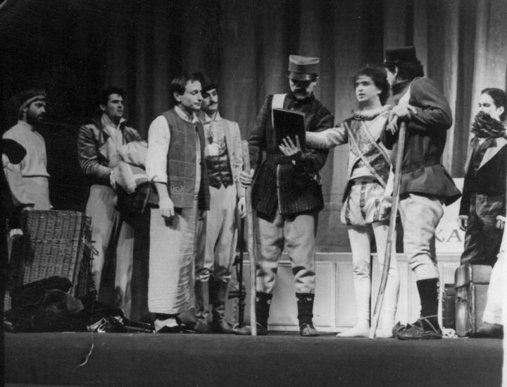 Kako zasmejati gospodara, 1985. — Predrag Miletić prvi sleva